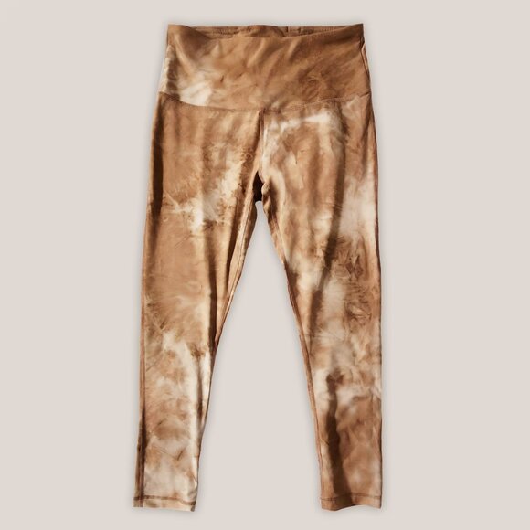 VOGO Athletica Pants - VOGO ATHLETICA Tie Dye Tan Leggings